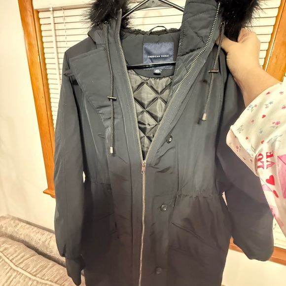 American Eagle Outfitters Jackets & Blazers - American Eagle Outfitters Women's Dark Gray Puffer Coat